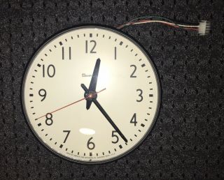 Vintage 13” Simplex Glass Dome Office Industrial School Wall Clock Perfect 2