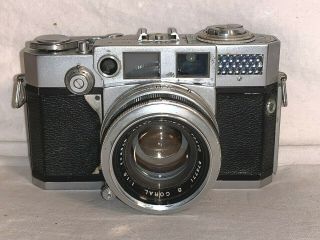 Vintage Aires 35 - V 35mm Slr Film Rangefinder Camera Coral 1:1.  5 F/4.  5cm Lens