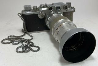 Vintage Leica Drp 35mm Camera Ernst Leitz Wetzlar No 393000 W Tele - Colinar Lens