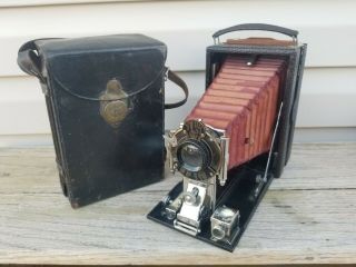 1907 Antique Eastman Kodak 3a 3 1/4 X 5 1/2  Camera With Case