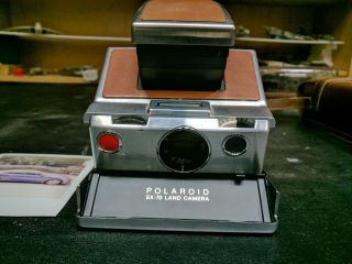 Vintage 1972 Polaroid Sx - 70 Land Camera With Leather Case Great