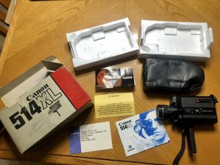 Canon 514xl 8 Movie Film Camera In Opened Box
