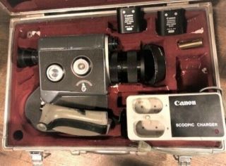 Canon Scoopic - 16mm Movie Camera / Zoom Lens C - 16e 13 - 76mm Bundle