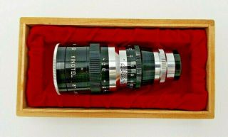 Kinotel 3” F:2.  5 16mm Movie Cine Camera Lens No 2513 Orig Box Pristine