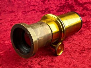18 " Le Polyopse Brass Lens Rare Multi - Use Adjust Focal Length Glass