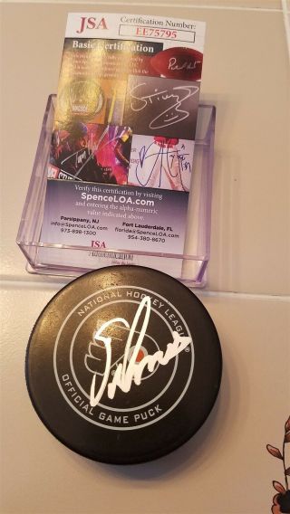 Eric Lindros Signed Flyers Official Game Puck Jsa