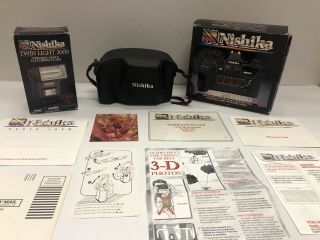 Nishika N8000 35mm 3 - D Camera Kit All
