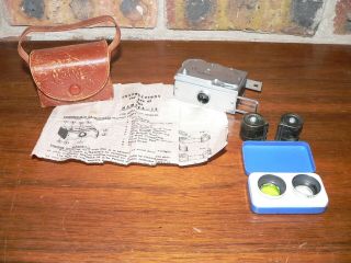 Vintage Mamiya 16 Subminiature Spy Camera W/case,  Filters,  Instructions,  Spools