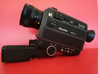 Vintage// Beaulieu 1008 Xl.  8 Movie Camera & Microphone.