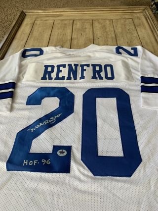 Mel Renfro Autographed/signed Jersey Dallas Cowboys Hof