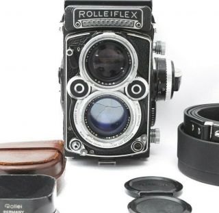 【 Exc,  】 Rolleiflex 2.  8f White Face Xenotar 80mm F/2.  8 W/ Hood From Japan
