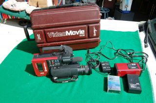 Vintage 1984 Jvc Digital Movie Video Camera Gr - C1u Back To The Future Bundle