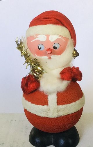 Vintage German Santa Claus Candy Container Nodder Bobble Head Christmas Decor