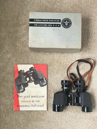 Vintage Wollensak 8 X 30 Binoculars