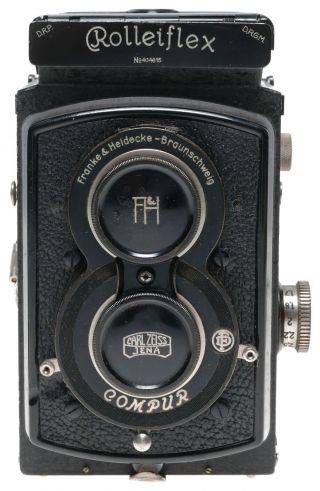 Rolleiflex Old Standard Type 3 Tlr Film Camera Jena Tessar 1:3.  5/7.  5cm