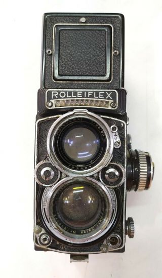 Rolleiflex 2.  8e Carl Zeiss 80mm Planar F2.  8 Tlr 120 Film Camera Read