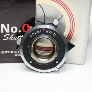 Nos Vintage Copal No.  0 Shutter For Large Format Camera Lens Mib