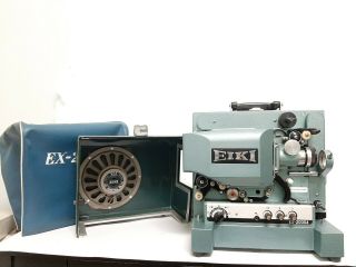 Vintage Eiki Ex - 2000a 16mm Movie Film Reel To Reel Projector W/ Cover