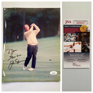 Golf Legend Jack Nicklaus Signed Autograph 8x10 Photo - Jsa - S&h