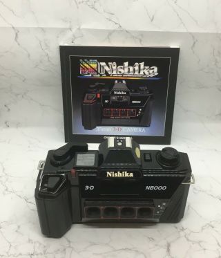 Nishika N8000 3 - D Vintage Camera Exclusive Quadra Lens System - [new In Box]