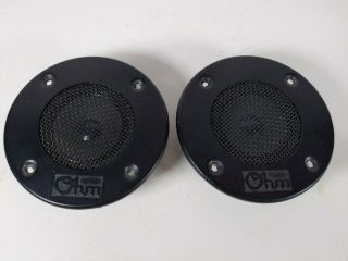 Vintage Matched Pair Ohm Acoustics Corp Ny Speaker Model E Tweeters