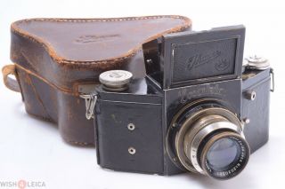 ✅ Ihagee Exakta Model C 4x6.  5cm Plate Camera Coated Zeiss Tessar 75mm 2.  8 Lens