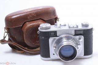 ✅ Futura S 35mm Range Finder Camera W/ 50mm 1.  5 Frilon Lens & Case
