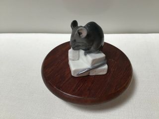 Vintage Royal Copenhagen Mouse On Sugar Cube Porcelain Figurine 510 Denmark