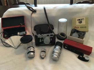 Leica Leitz Camera/lens And Accessory Bundle Photographers Dream