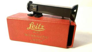 Leica Leitz Winkelsucher Wintu Angled Viewfinder Black Paint Rare