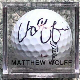 Matthew Wolff Signed Titleist Golf Ball Authentic Auto 2020 Us Open Masters Pga