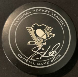 Sidney Crosby Pittsburgh Penguins Signed Hockey Puck Autographed Ga Authenticate