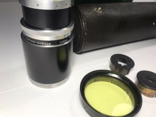 Taylor Hobson Cooke Telekinic Anastigmat 3 3/4 inch f/3.  3 Camera Lens In Case 2