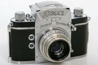 Ihagee (exakta) Exa 35mm Camera With Zeiss Tessar 5cm F3.  5 Lens