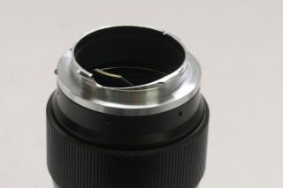 Leitz Wetzlar 135mm f4 Tele - Elmar - M black,  makers clip - on hood (12575) & caps 3
