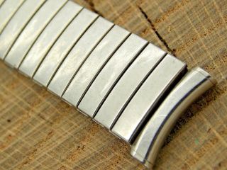 Vintage Stainless Steel Watch Band 17.  5mm Curved Expansion Speidel Pre - Owned