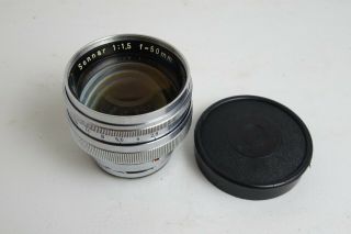 Zeiss Opton - Sonnar 1.  5 / 5 Cm 50 Mm 1.  5/50 T Lens Contax Iia Iiia