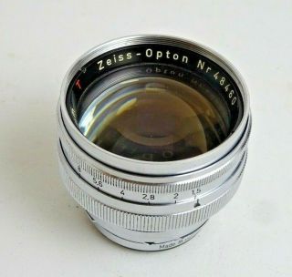 Zeiss Opton - Sonnar 1.  5 / 5 cm 50 mm 1.  5/50 T lens Contax IIa IIIa 2