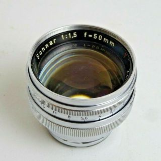 Zeiss Opton - Sonnar 1.  5 / 5 cm 50 mm 1.  5/50 T lens Contax IIa IIIa 3