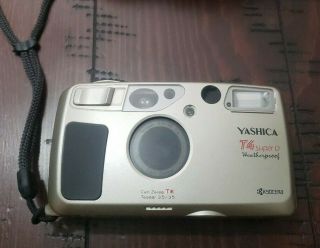 Yashica T4 D Gold Weatherproof Camera With Carl Zeiss Tessar T Lens