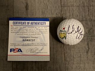 Matthew Wolff Autographed Signed Masters Logo Golf Ball 2020 Us Open Psa Dna