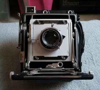 Graflex 4x5 Crown Graphic Camera With 135mm F4.  7 Xenar Lens
