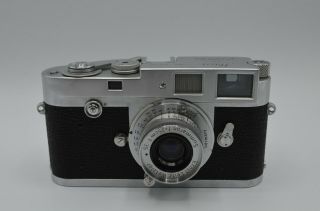 Leica M2 Rangefinder Camera Summaron f=3,  5 cm 1:3.  5 Lens Leather Case Germany 2