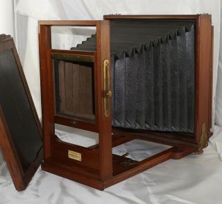 Rochester Optical Company 8x10 Standard View Camera w/ Plate Holder 2