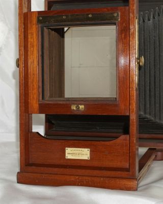 Rochester Optical Company 8x10 Standard View Camera w/ Plate Holder 3