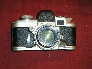 Vintage Alpa Alnea Mod 7 35 Mm Camera W/ Lens Parts