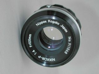 Nikon Nippon Kogaku Nikkor P 105mm f4 Bellows Lens. 2