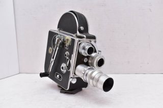 Vintage Paillard Bolex H16 Reflex Movie Camera w/ 3 Lenses. 2