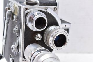Vintage Paillard Bolex H16 Reflex Movie Camera w/ 3 Lenses. 3