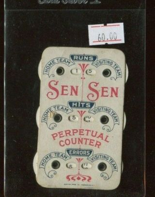 Vintage Baseball Scorer - Sen Sen Gum